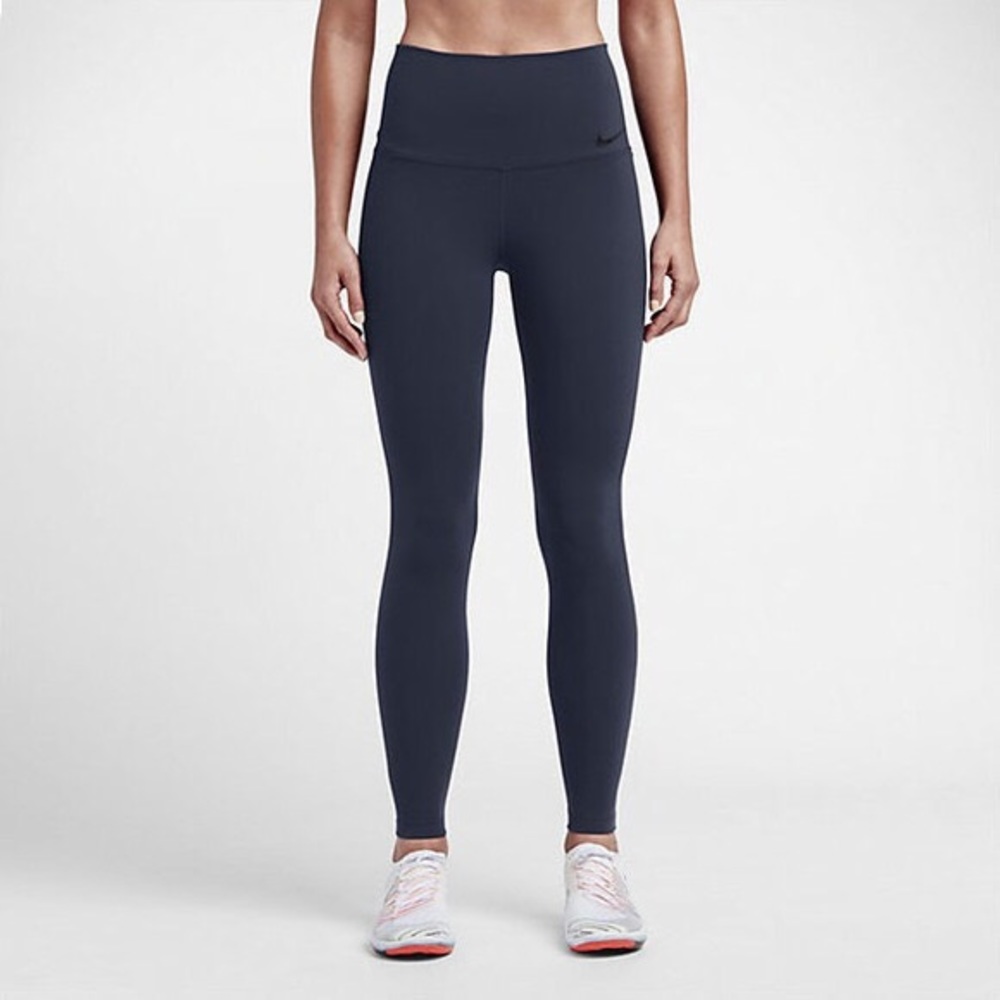 Nike Power Legendary High Rise Tights Navy Blue